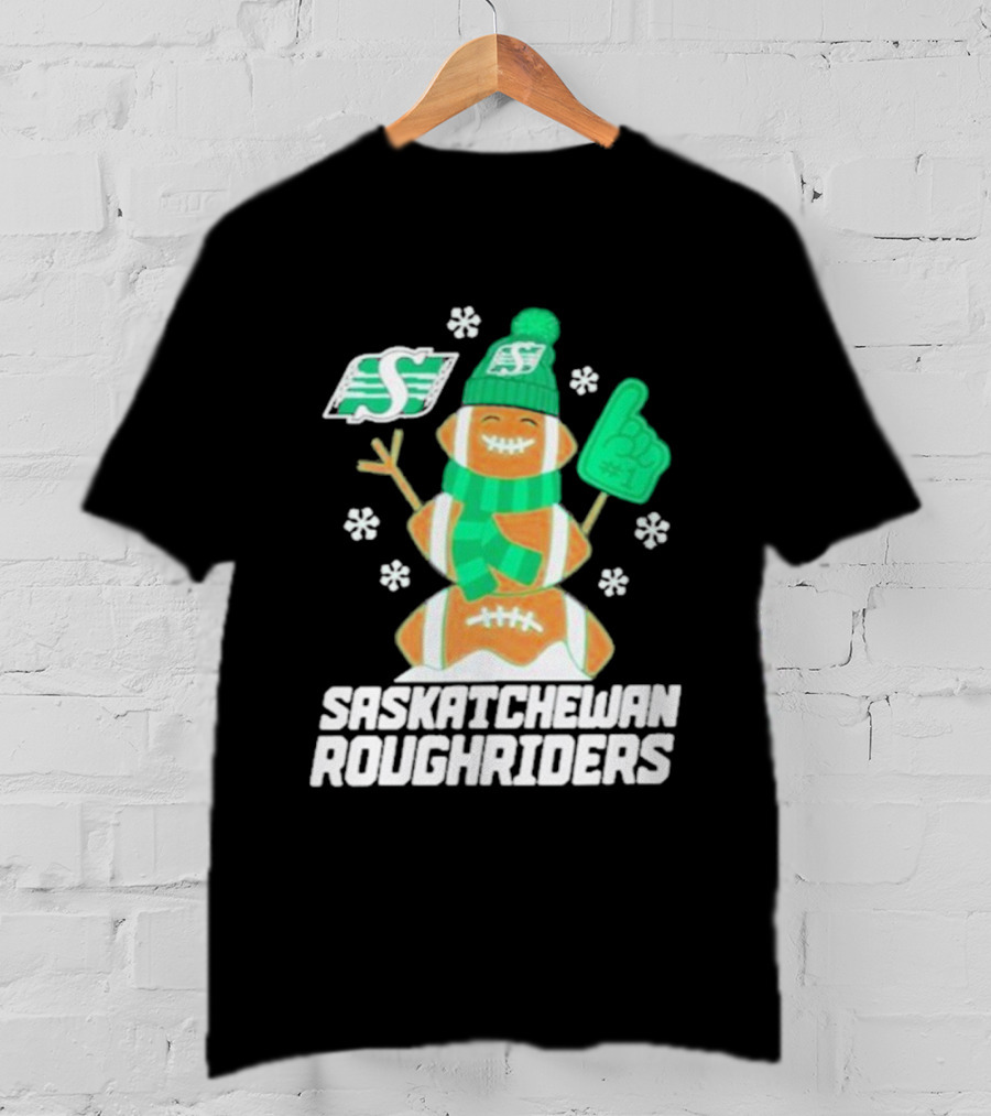 Saskatchewan Roughriders Rider Snowman Christmas Sweater Football Holiday Fan Gear T-Shirt