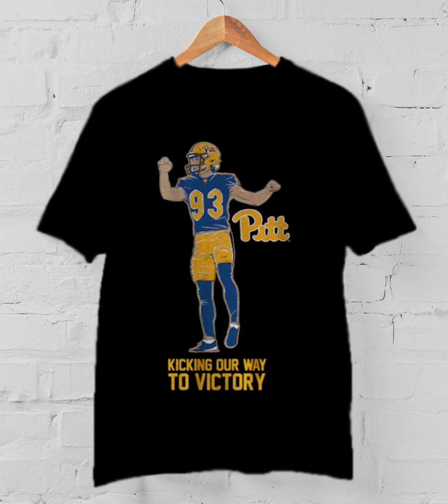 Pitt Panthers 93 Kicking Our Way To Victory T-Shirt