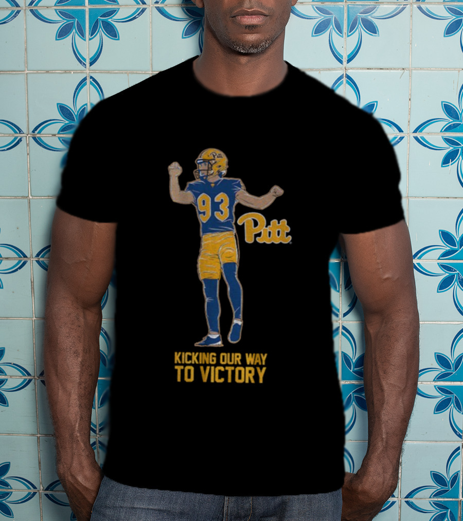 Pitt Panthers 93 Kicking Our Way To Victory T-Shirt
