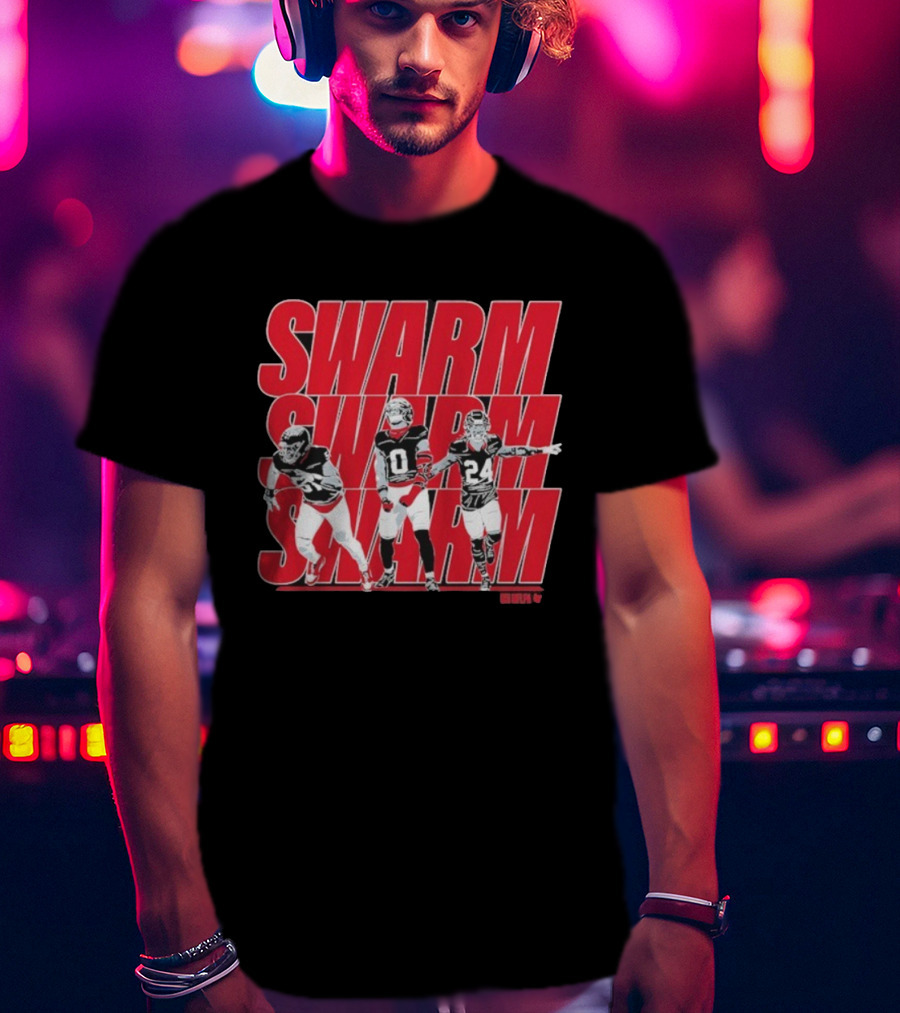 Swarm Will Anderson Jr Azeez Al-Shaair Derek Stingley Jr Football Trio T-Shirt