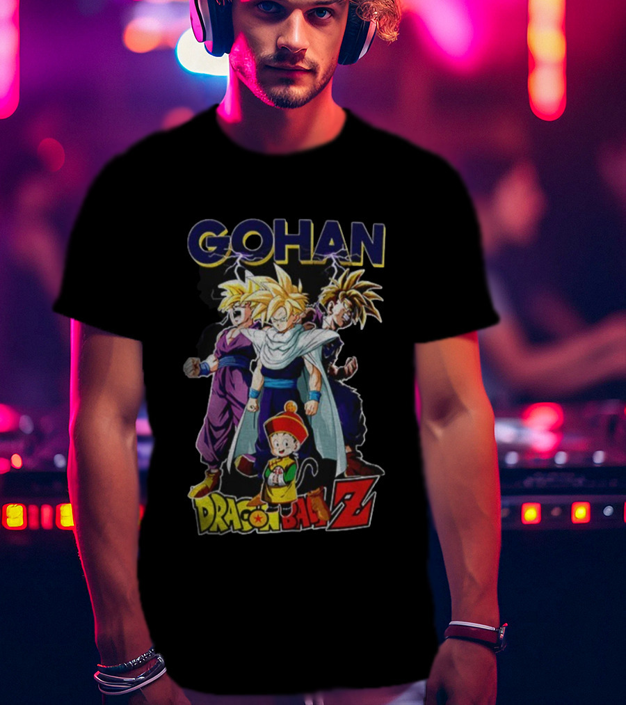 Gohan Dragon Ball Z Super Saiyan Anime Classic Characters T-Shirt