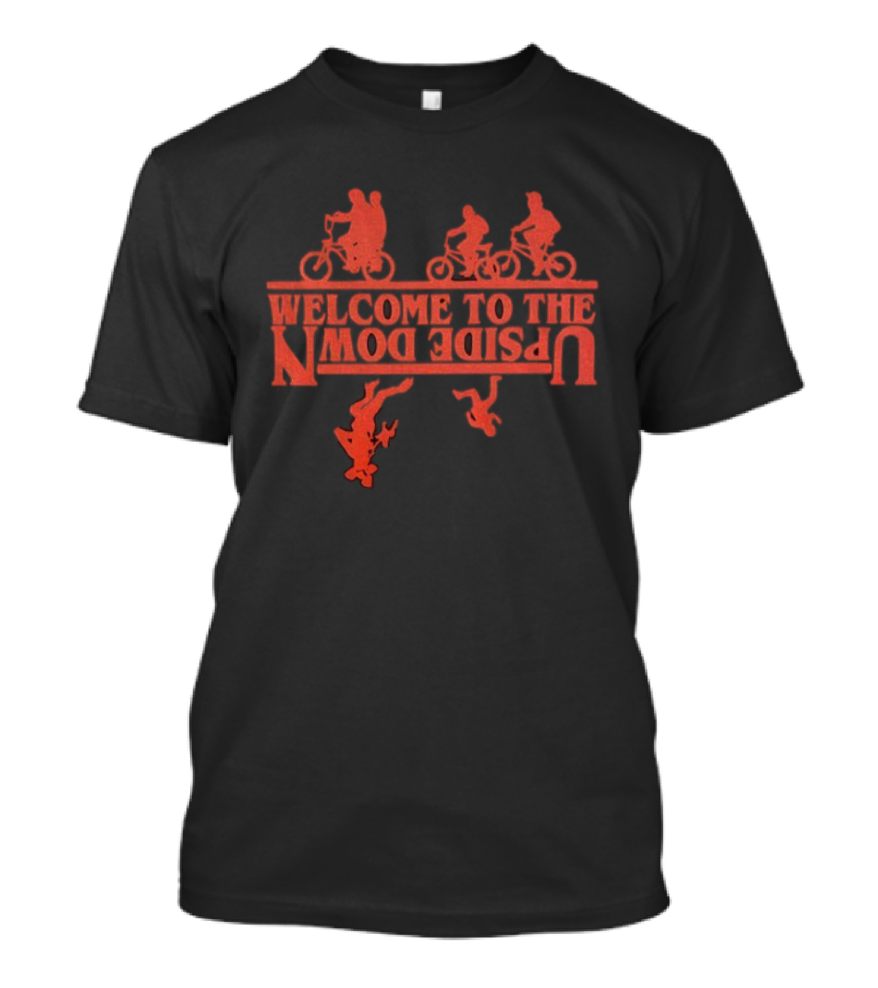 Stranger Things Welcome To The Upside Down Mode Bike Adventure T-Shirt