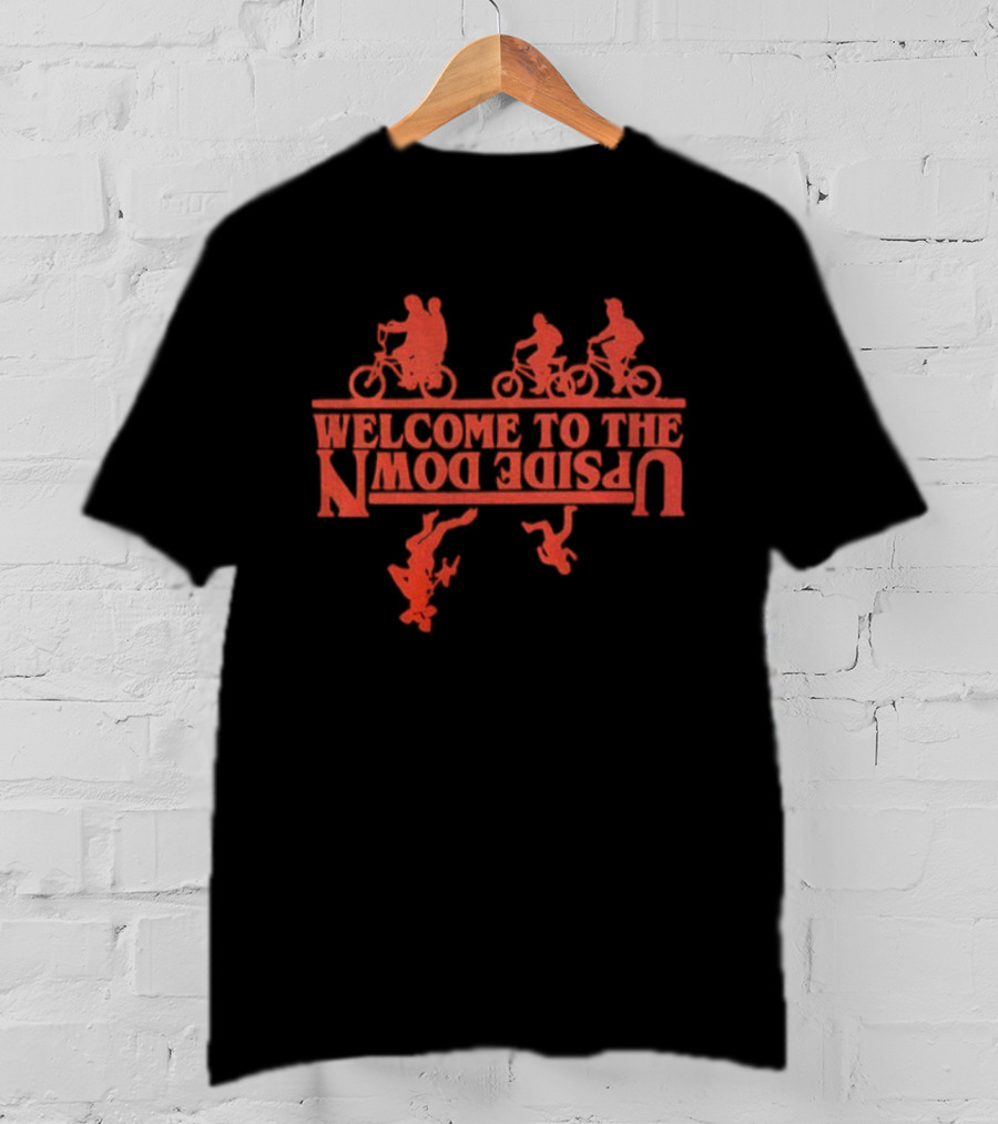 Stranger Things Welcome To The Upside Down Mode Bike Adventure T-Shirt