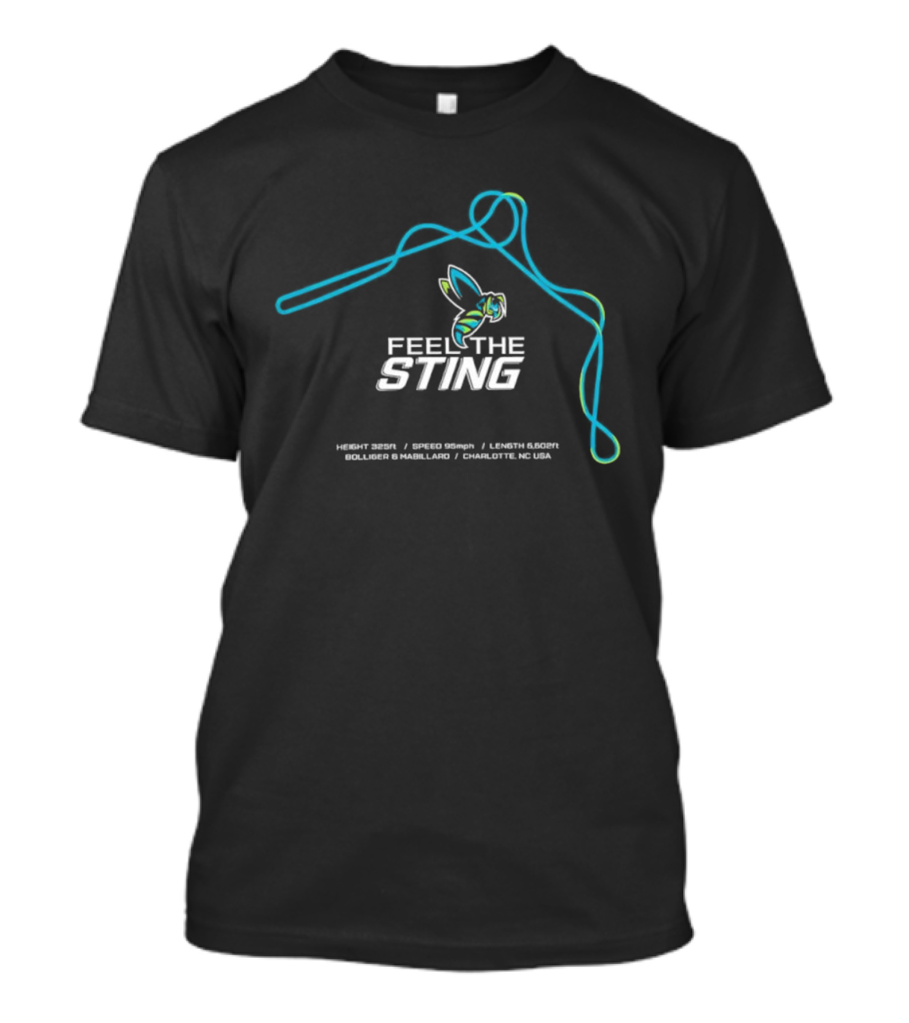 Charlotte Hornets Feel The Sting NBA Team Hornet T-Shirt