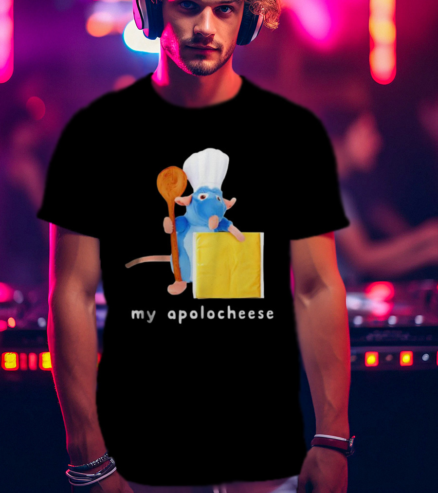 My Apolocheese Remy Mouse Disney And Pixar’s Ratatouille Chef Spoon Cheese T-Shirt