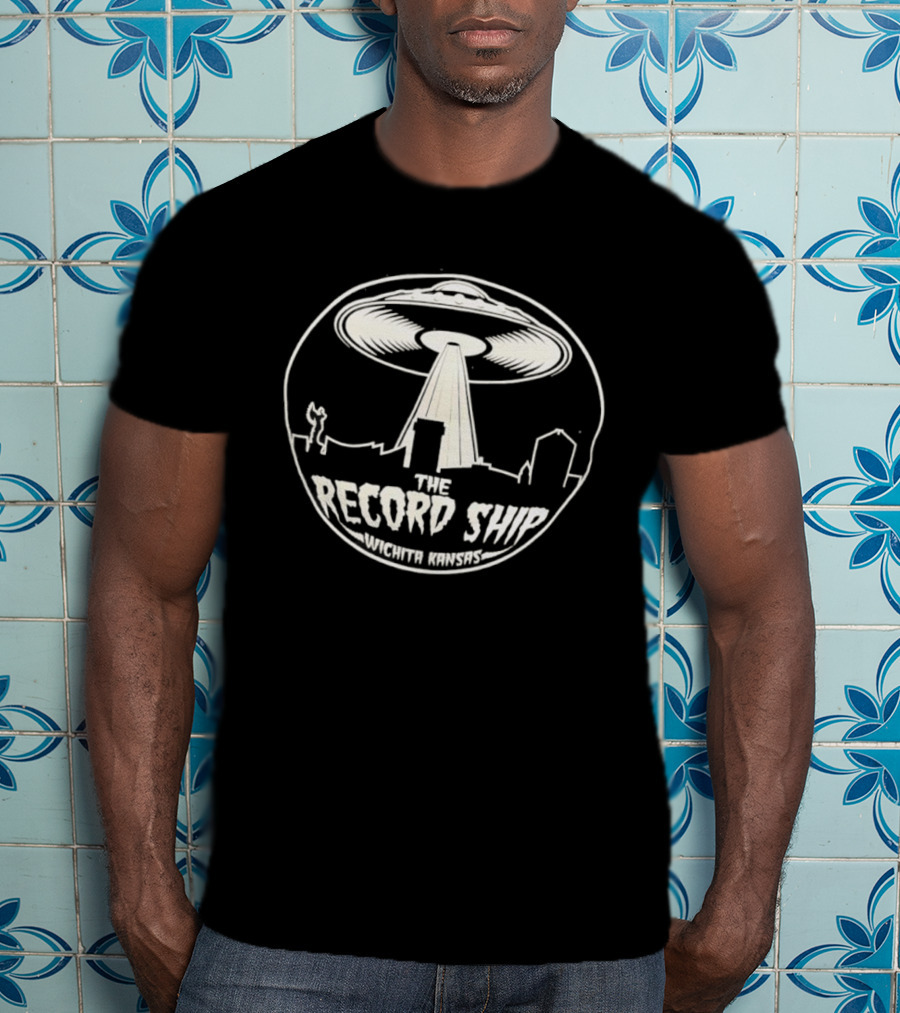 The Record Ship UFO Abduction Wichita Kansas T-Shirt