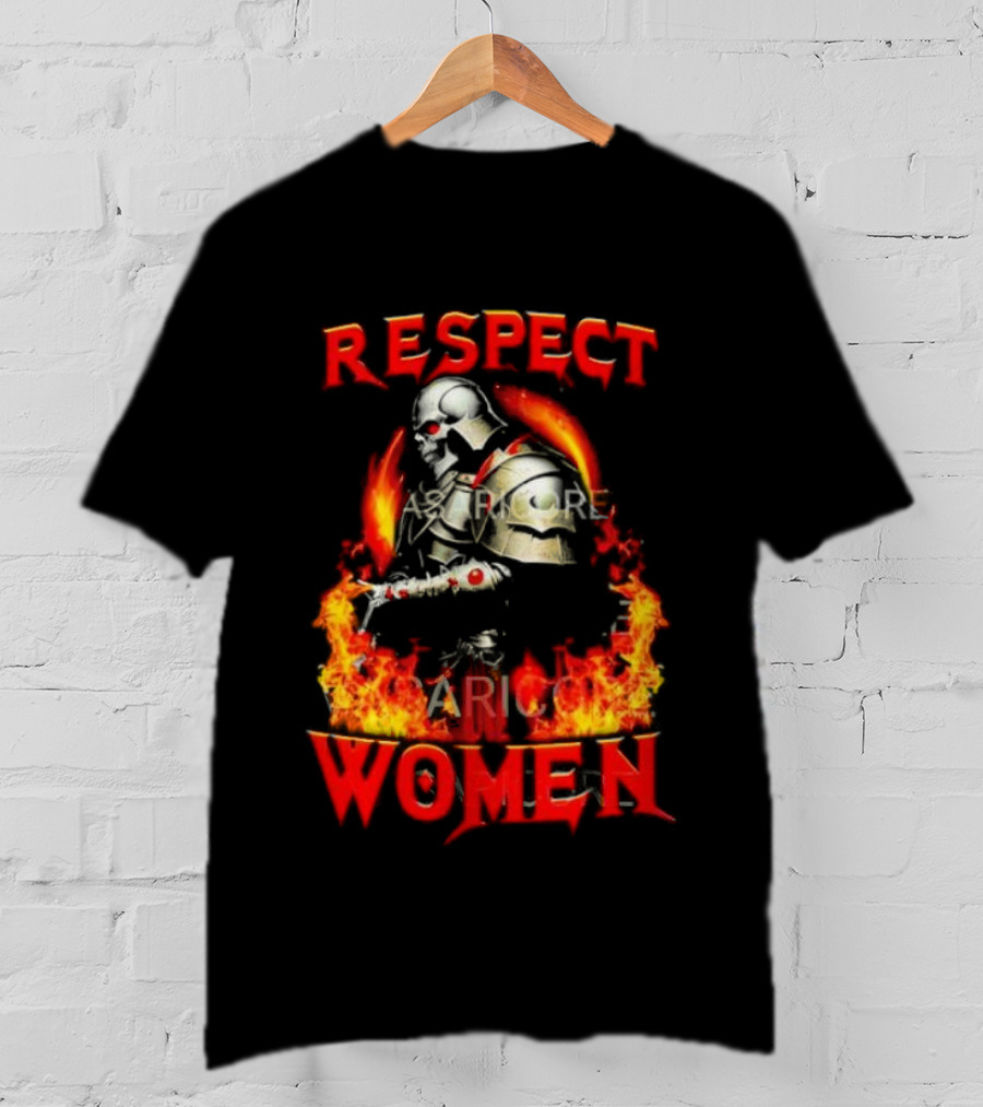 Respect Women Flaming Knight Valor T-Shirt