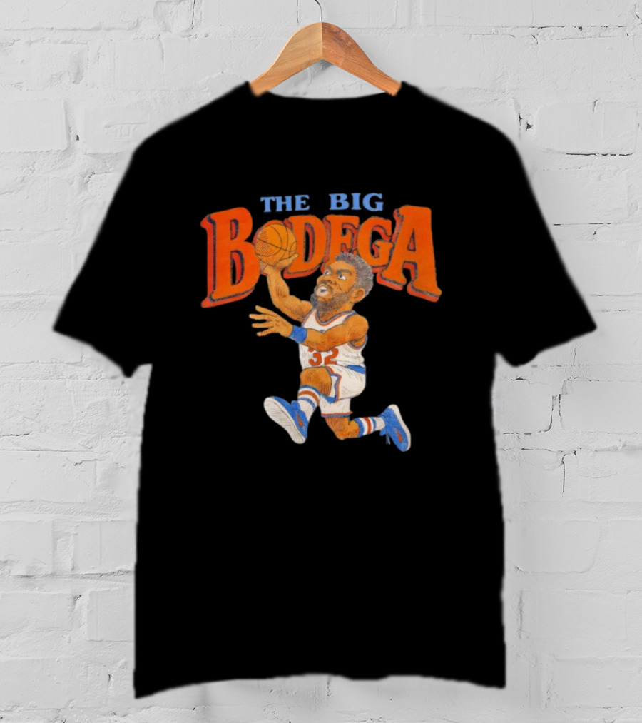 Karl Anthony Towns The Big Bodega Basketball Art NBA Player Dunking Illustration T-Shirt