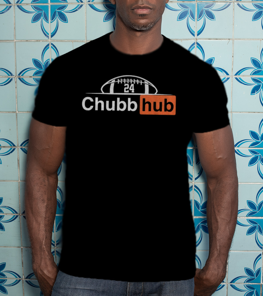Nick Chubb 24 Cleveland Browns NFL Football Chubb Hub 2025 T-Shirt