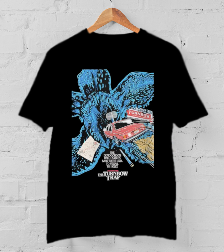Stranger Things Season 5 Butcher Billy Demogorgon Turnbow Trap Car Lair Map T-Shirt