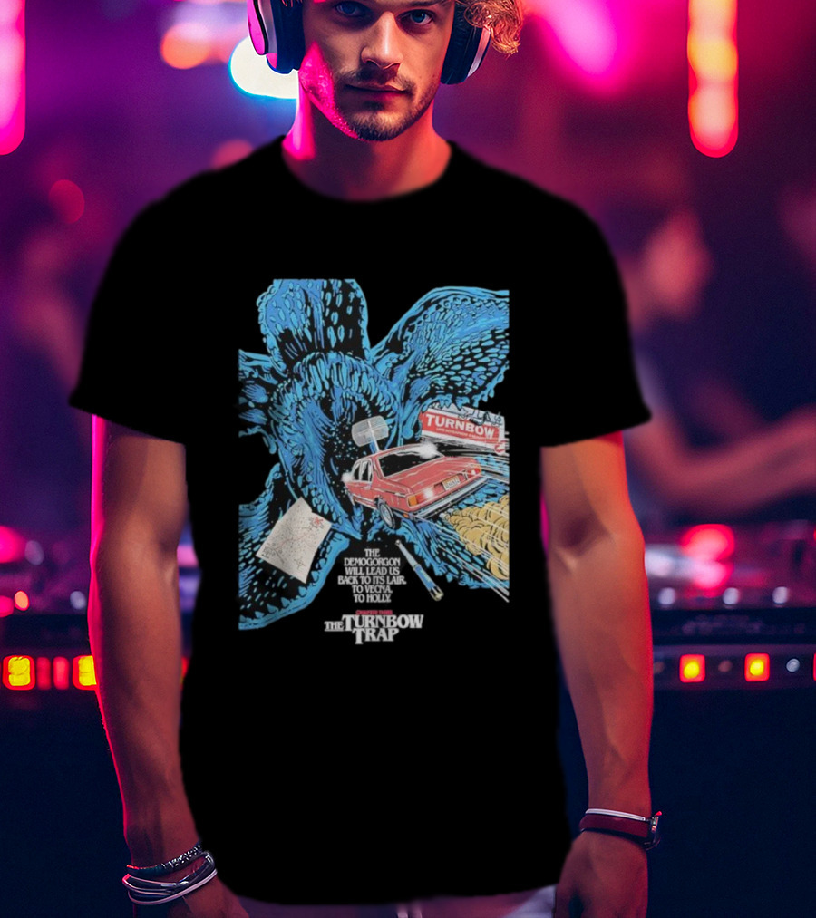 Stranger Things Season 5 Butcher Billy Demogorgon Turnbow Trap Car Lair Map T-Shirt