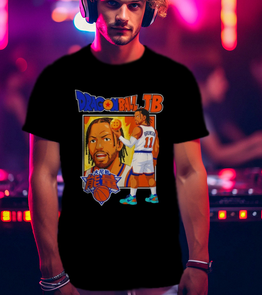 Dragonball JB Brunson Basketball Anime Mashup T-Shirt