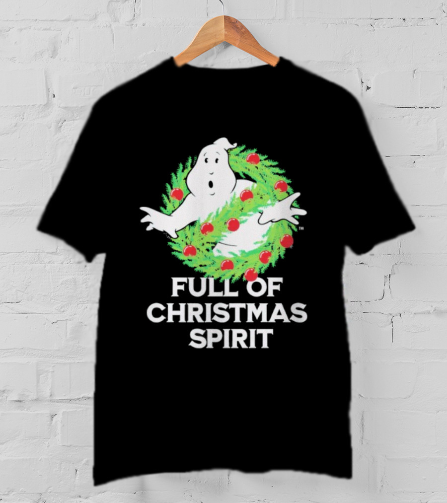 Ghostbusters Full Of Christmas Spirit Wreath T-Shirt
