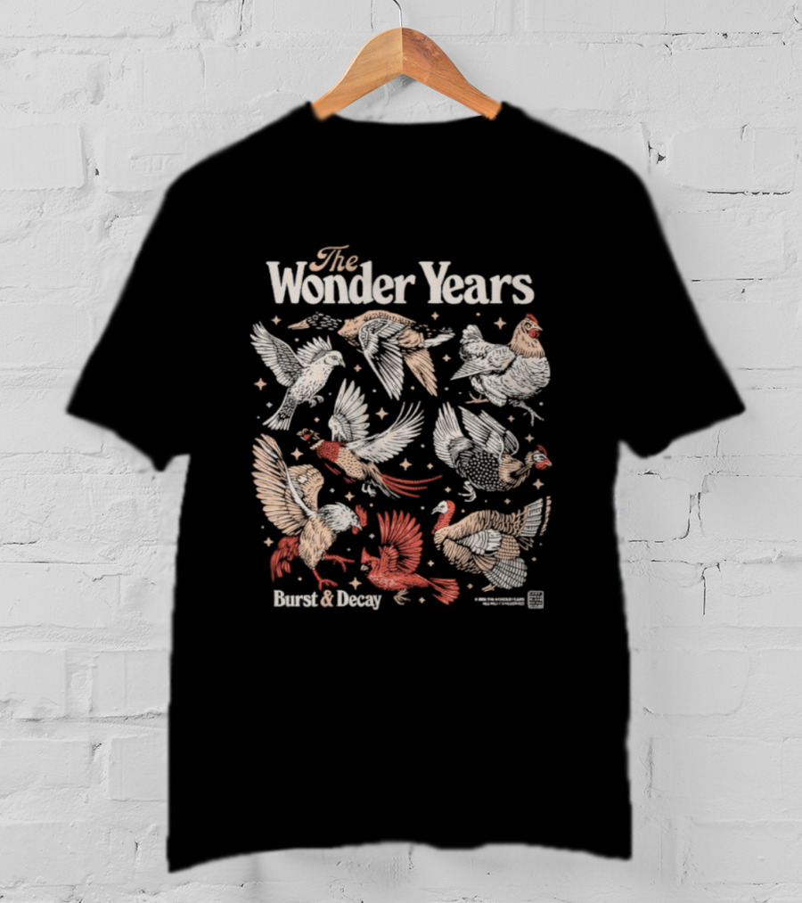 The Wonder Years Sweet Decay Bird Collage T-Shirt