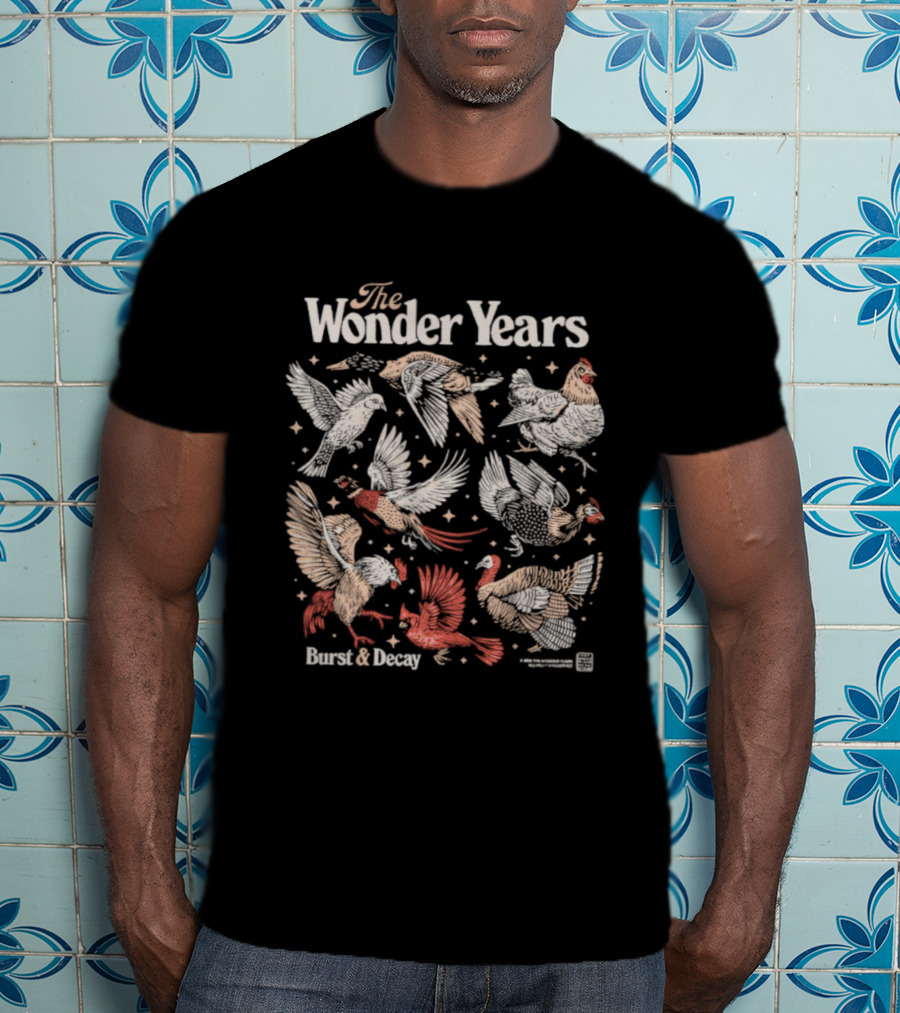 The Wonder Years Sweet Decay Bird Collage T-Shirt
