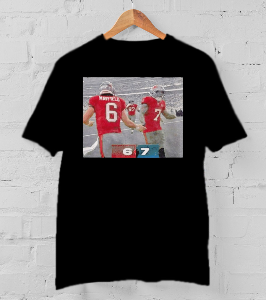 Tampa Bay Mayfield 6 And 7 Football Celebration T-Shirt