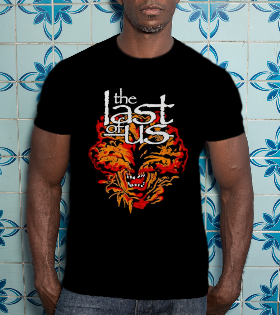 The Last Of Us Lamb Of God Fusion Fire Face Art T-Shirt