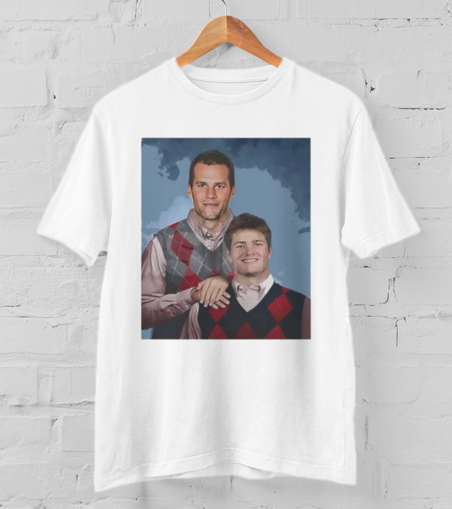 Brady And Maye Step Brothers Comedy Patriots Football Fan Collab T-Shirt