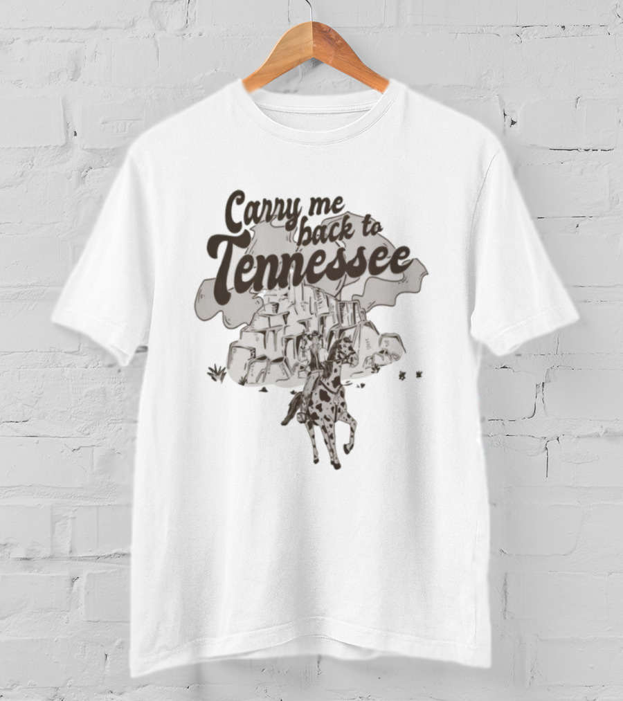 Carry Me Back To Tennessee Horse And Rider Retro Style T-Shirt