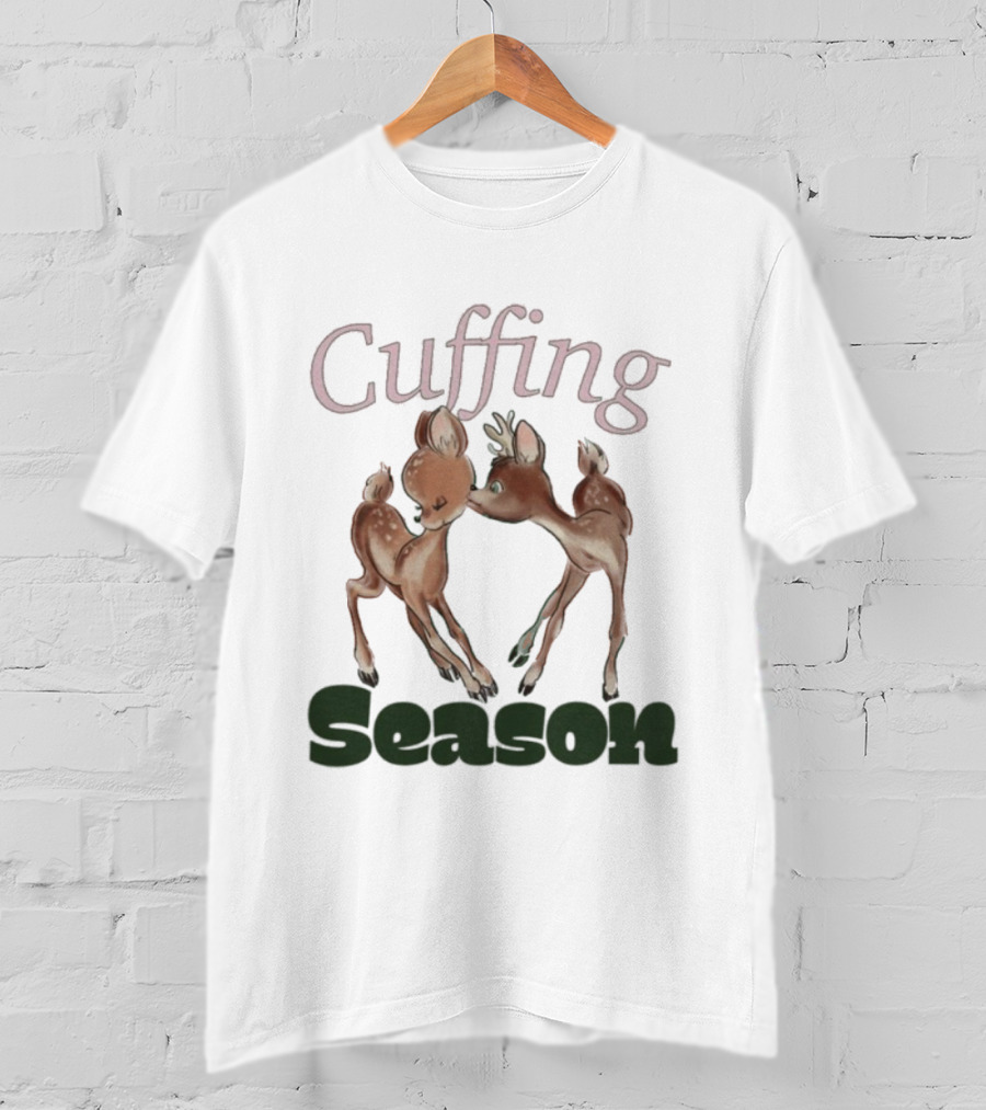 Cuffing Season Deers Kiss T-Shirt