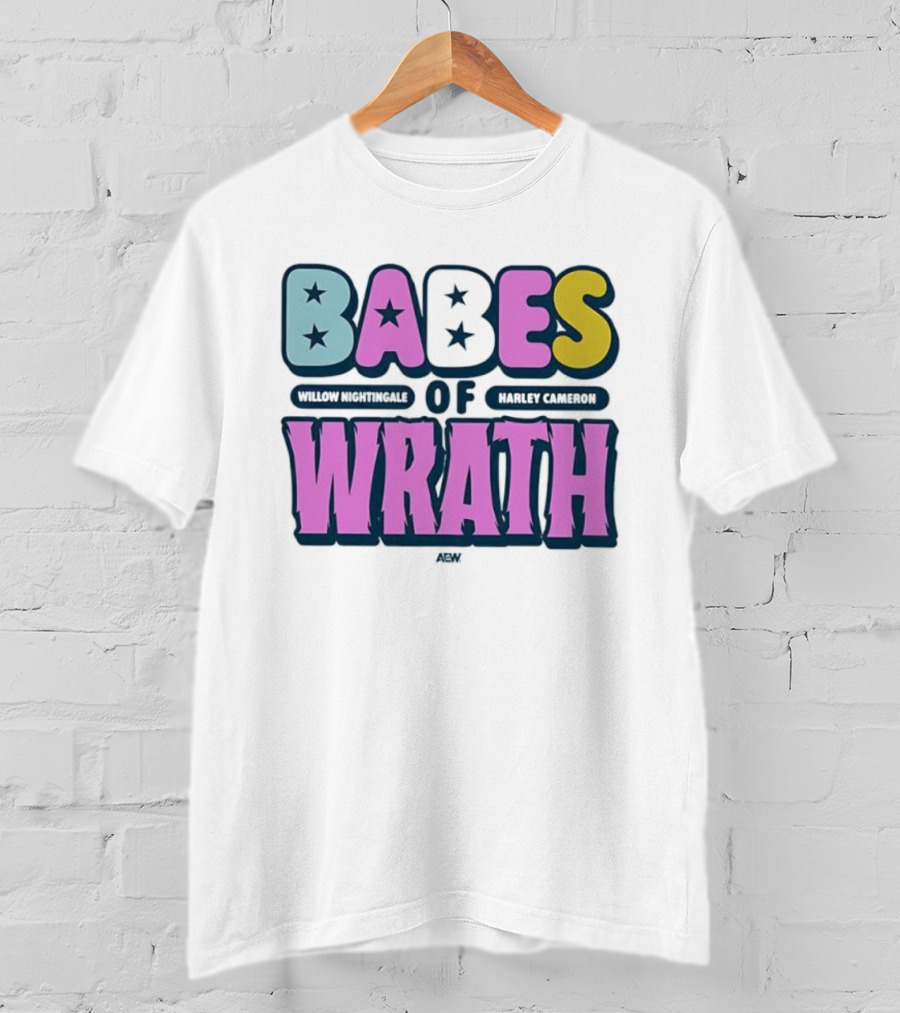 Babes Of Wrath Willow Nightingale Harley Cameron Stars T-Shirt
