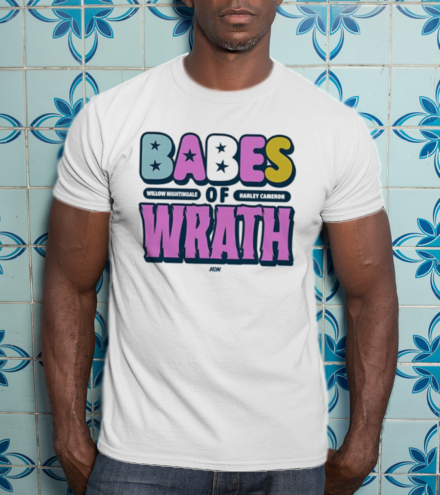 Babes Of Wrath Willow Nightingale Harley Cameron Stars T-Shirt