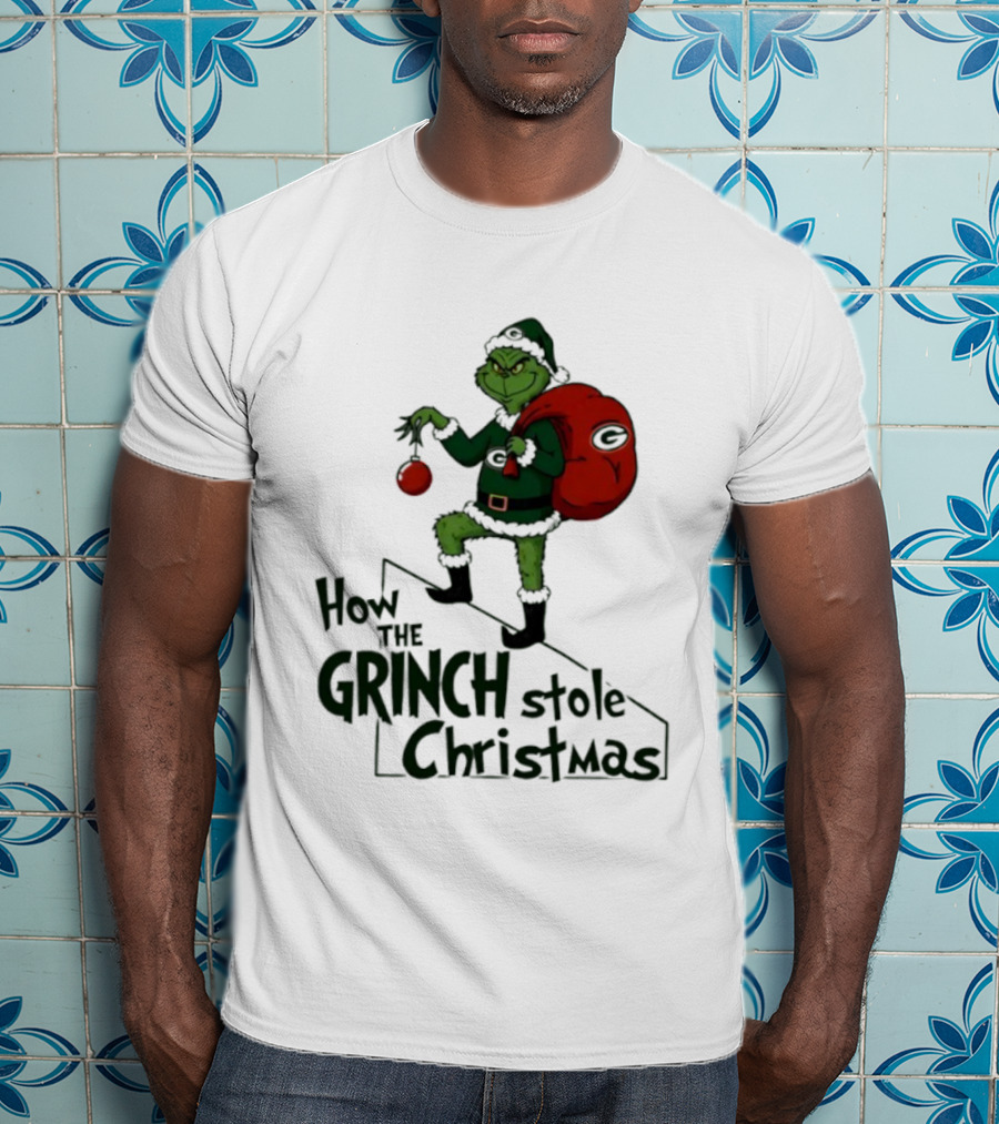 Green Bay Packers How The Grinch Stole Christmas Holiday Sweater T-Shirt