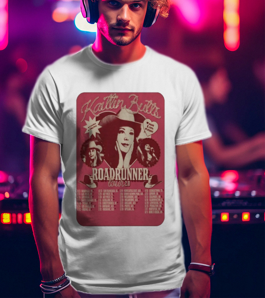 Kaitlin Butts Roadrunner Tour 2.0 Heartland Country Music 2025-2026 Dates Locations T-Shirt