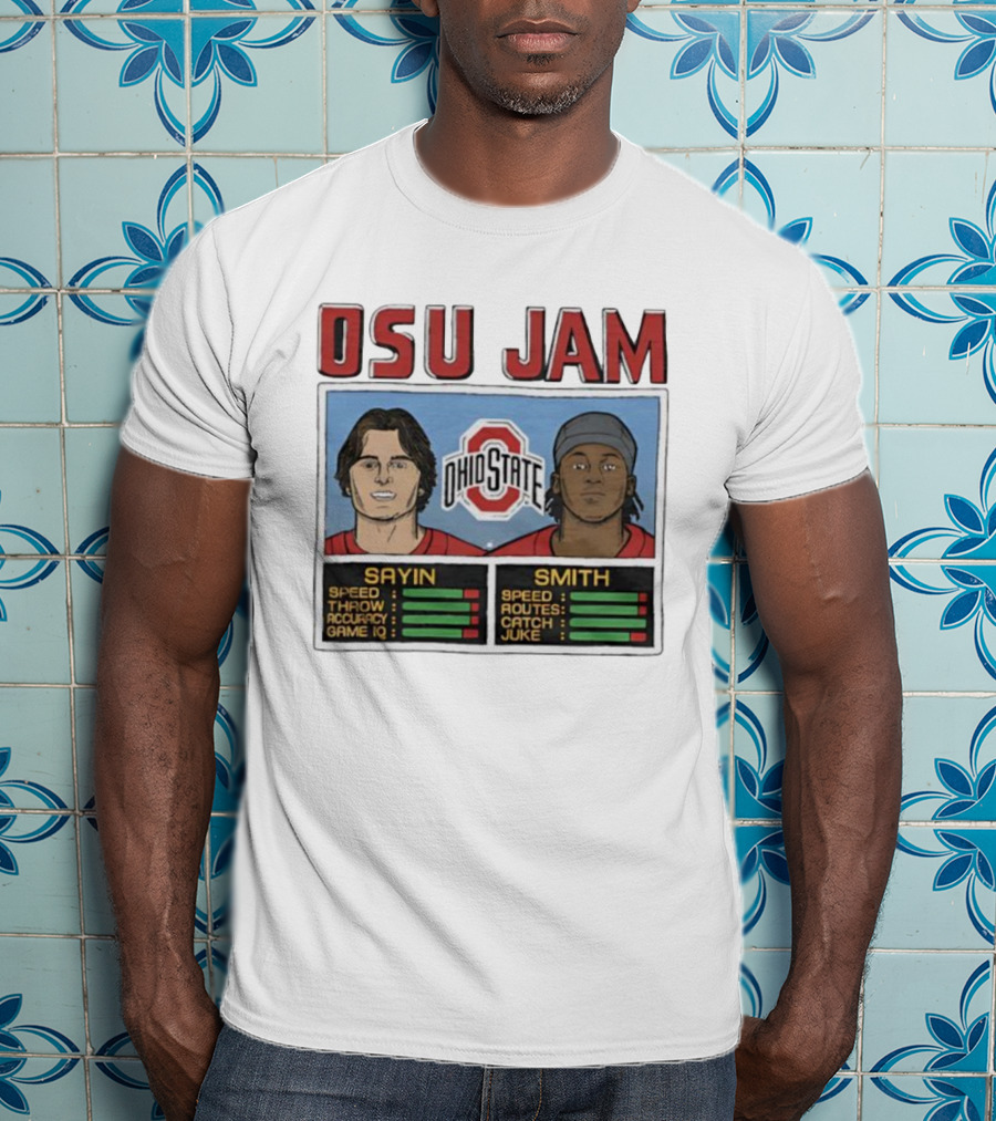 OSU Jam Ohio State Sayin Smith Speed Accuracy Routes T-Shirt