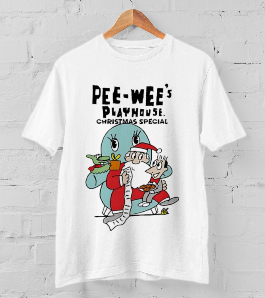 Pee-wee’s Playhouse Christmas Special Characters With Gifts T-Shirt