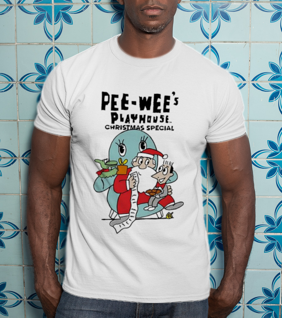 Pee-wee’s Playhouse Christmas Special Characters With Gifts T-Shirt