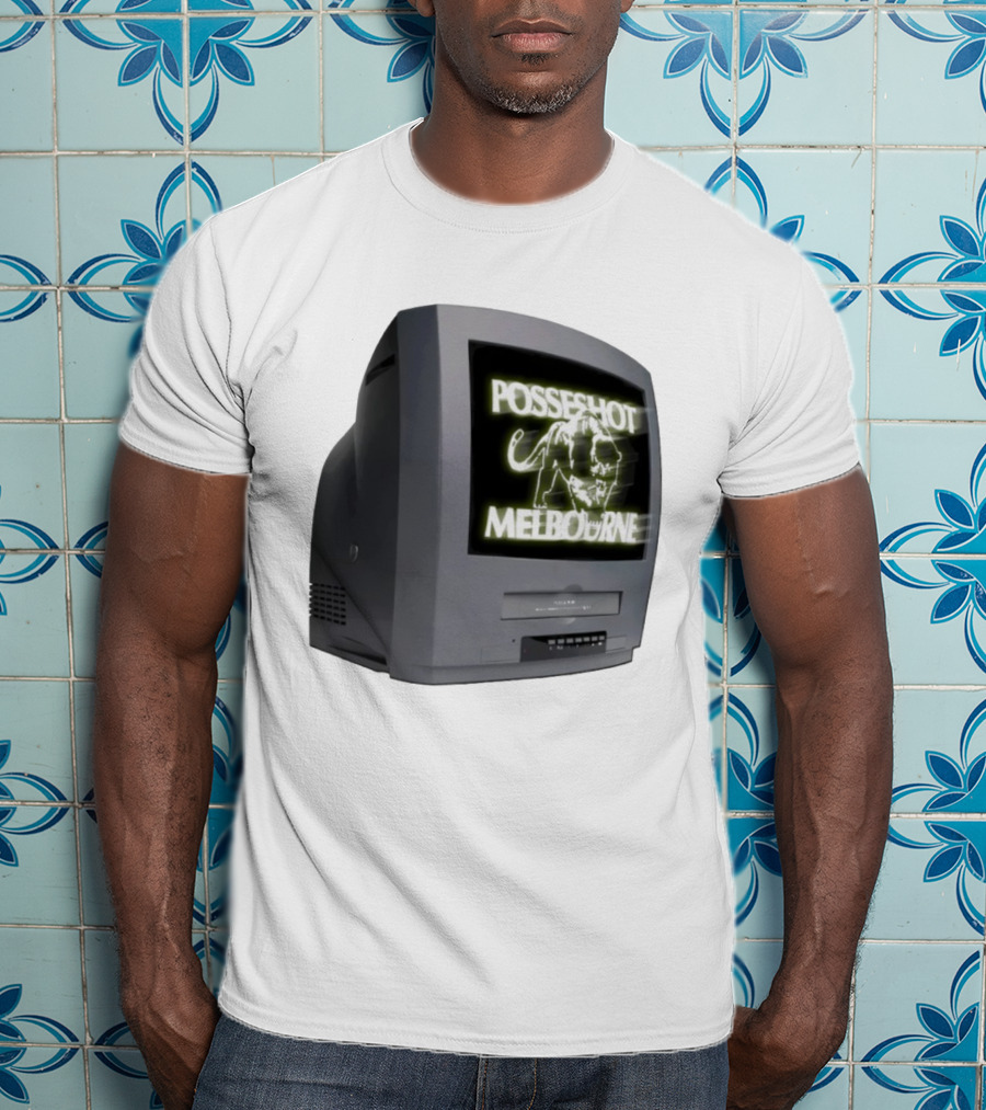 POSSESHOT Melbourne TV Glow Elephant Graphic T-Shirt