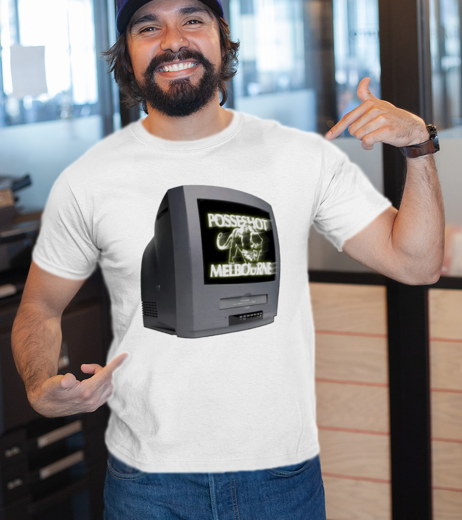 POSSESHOT Melbourne TV Glow Elephant Graphic T-Shirt