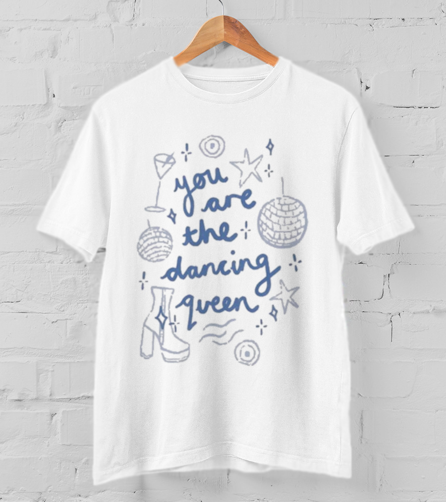 You Are The Dancing Queen Disco Ball Stars Music Party Vibes T-Shirt