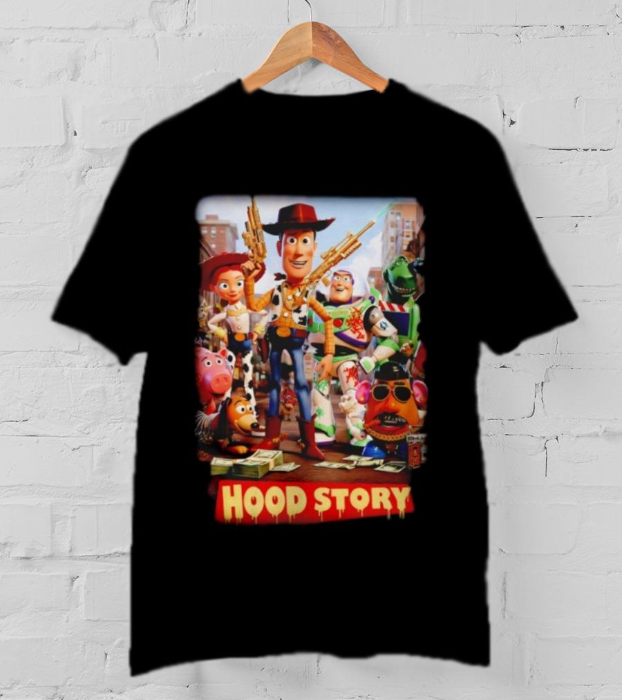 Hood Story Toy Story Parody Woody Buzz Gangsta Style T-Shirt