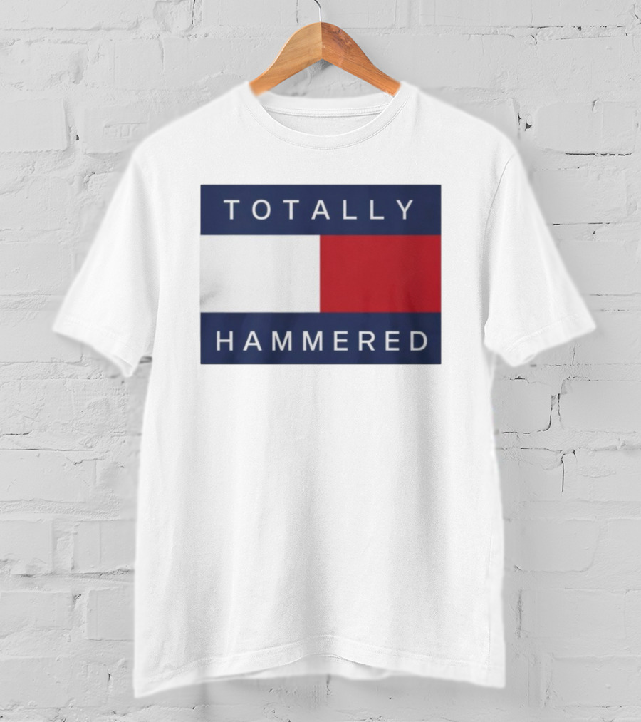 Totally Hammered Nautical Flag Parody T-Shirt