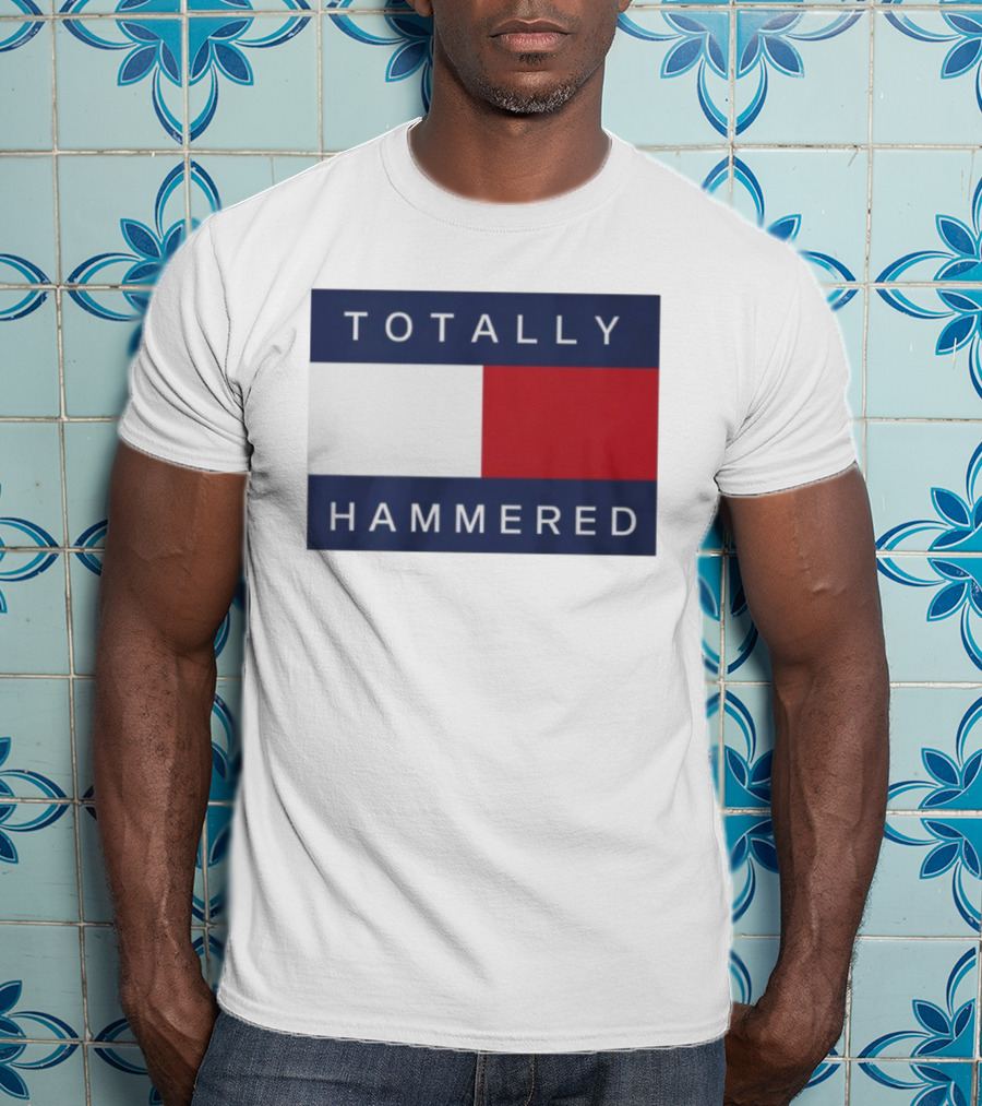 Totally Hammered Nautical Flag Parody T-Shirt