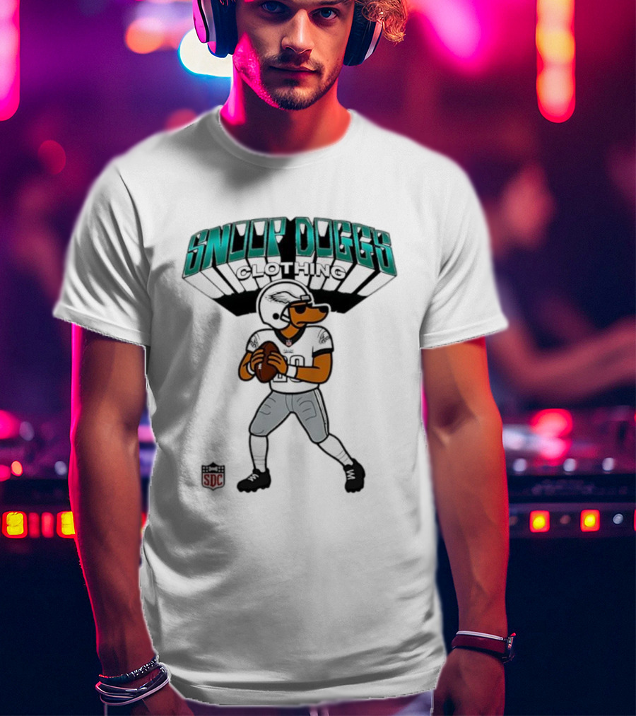 Snoop Dogg Clothing Philadelphia Eagles Football Character SDC T-Shirt