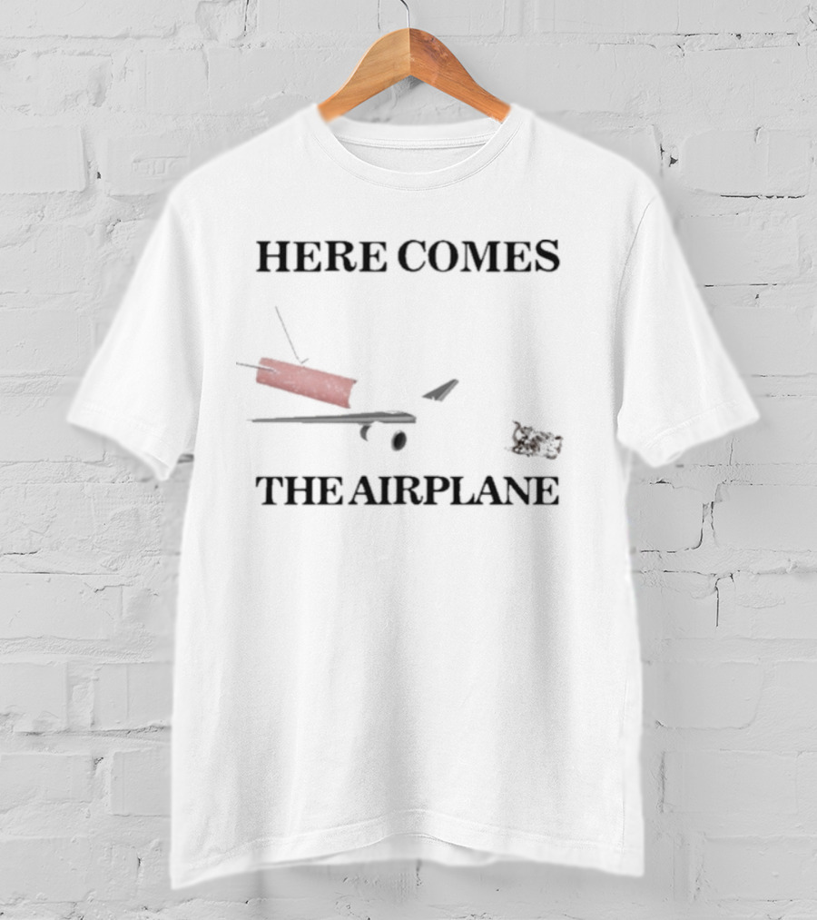 Here Comes The Airplane Cigarette Humor Classic Vintage Style T-Shirt