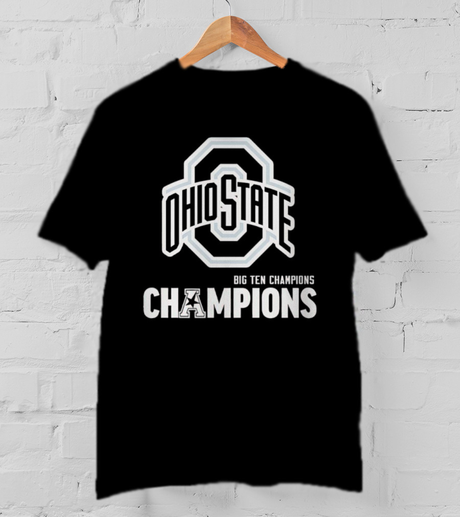 Big Ten Champions Ohio State Buckeyes Winners Logo T-Shirt