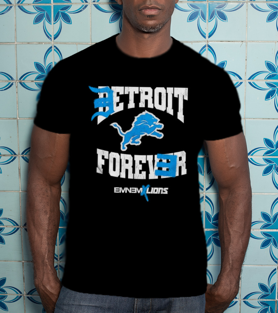 Detroit Forever Detroit Lions Eminem Collaboration T-Shirt