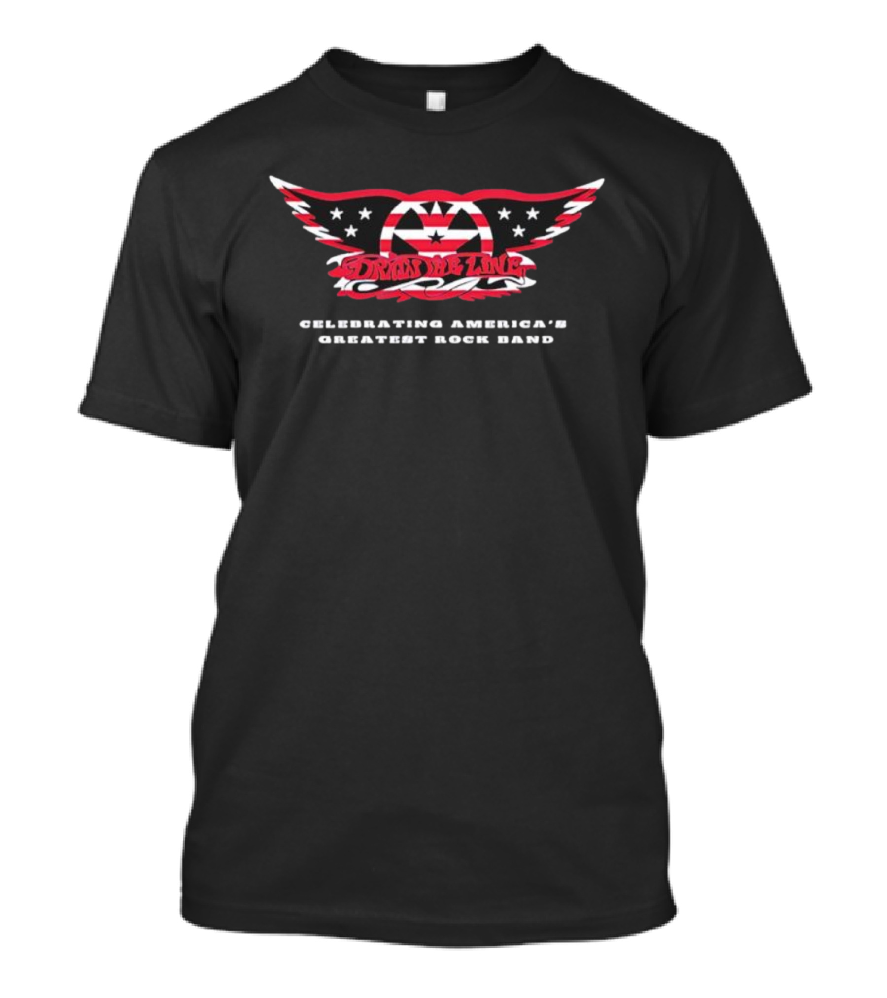 Celebrating America’s Greatest Rock Band Draw The Line Flag T-Shirt