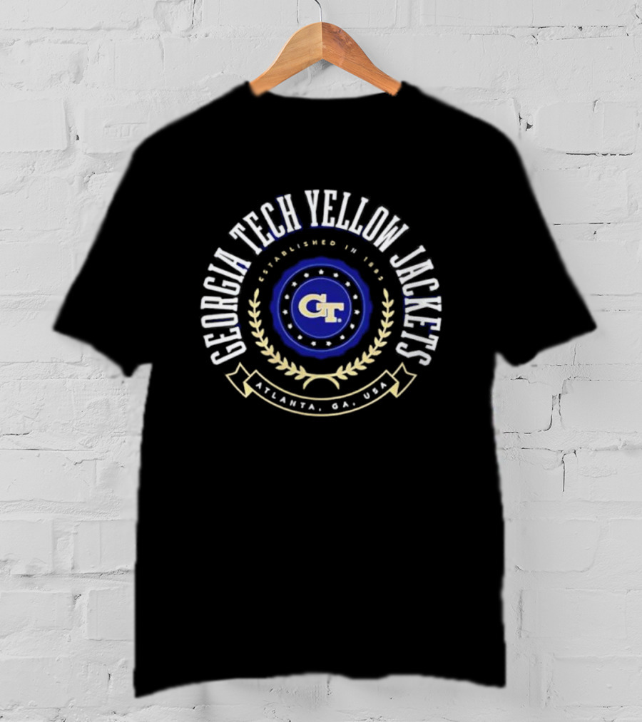 Georgia Tech Yellow Jackets Established 1885 Atlanta GA USA T-Shirt