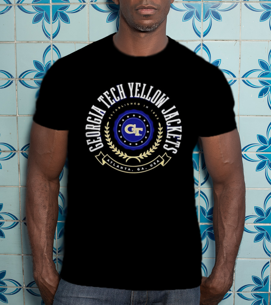 Georgia Tech Yellow Jackets Established 1885 Atlanta GA USA T-Shirt