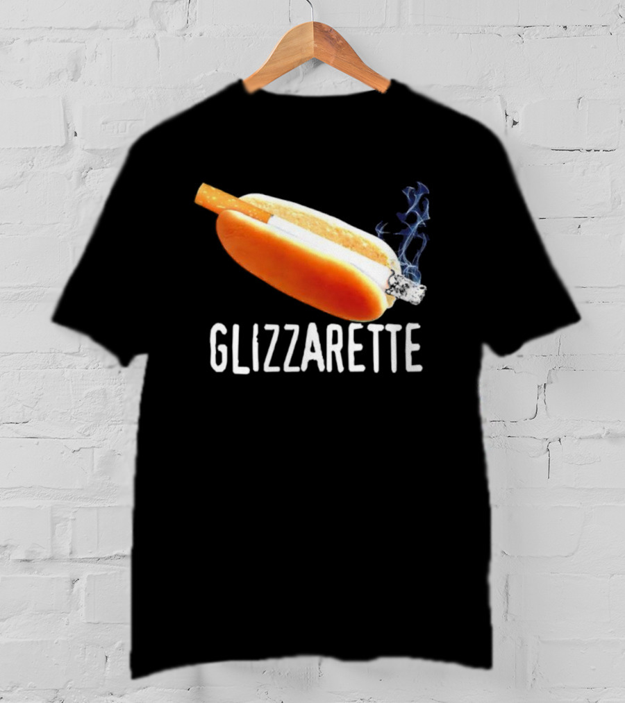 Glizzarette Hot Dog Cigarette Fusion Humor Novelty T-Shirt