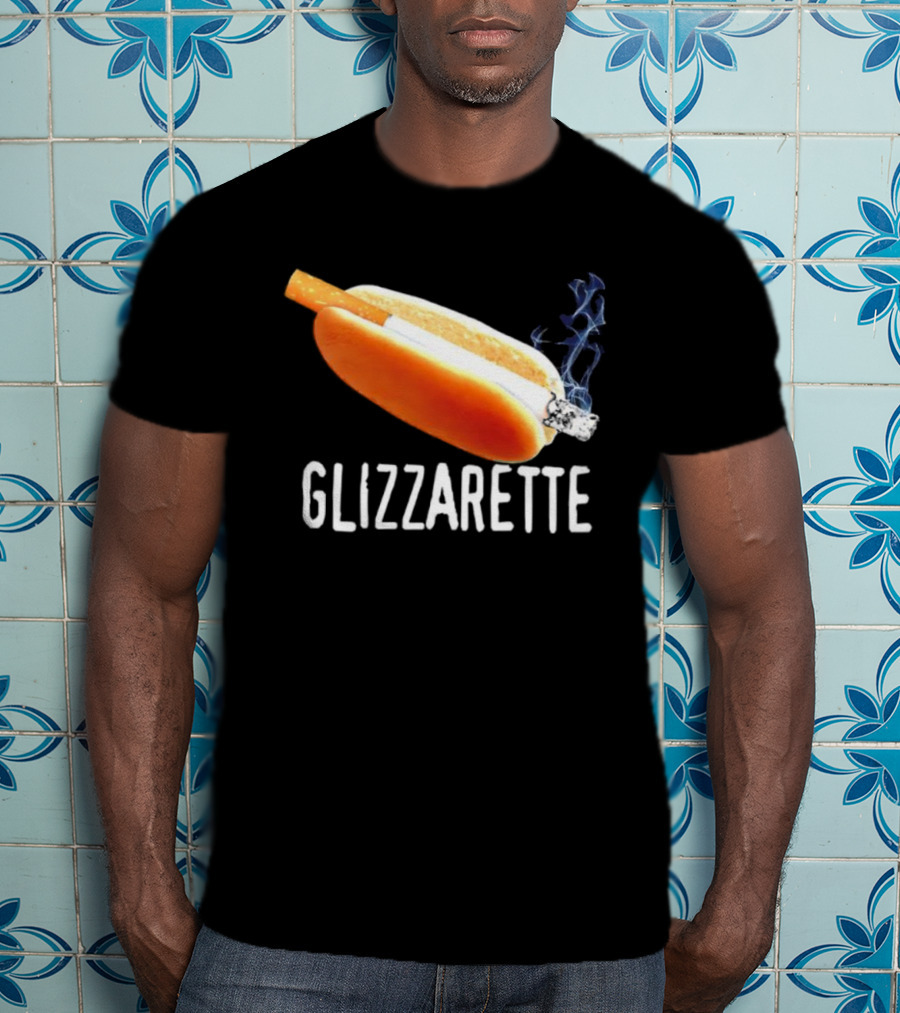 Glizzarette Hot Dog Cigarette Fusion Humor Novelty T-Shirt