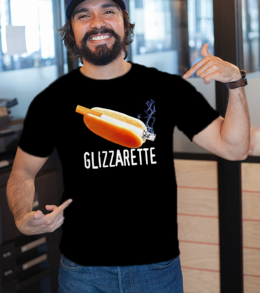 Glizzarette Hot Dog Cigarette Fusion Humor Novelty T-Shirt