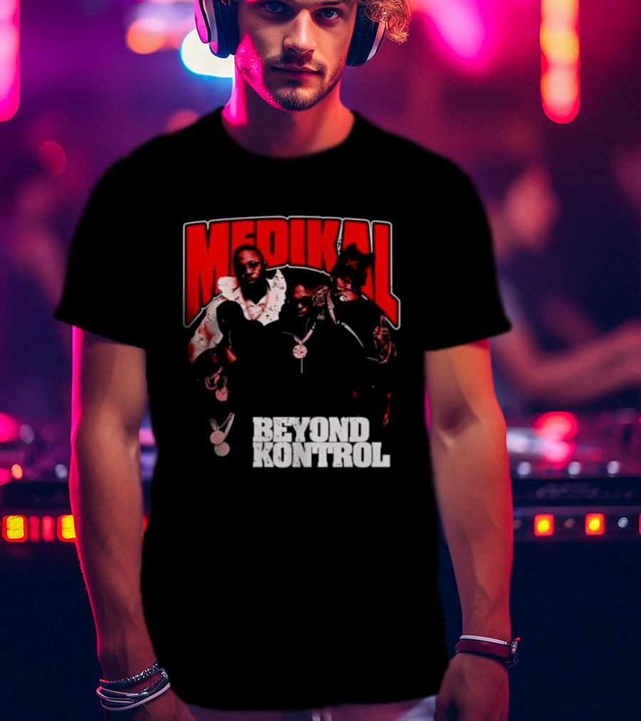 Medikal Beyond Kontrol Ghanaian Rapper Group Portrait T-Shirt