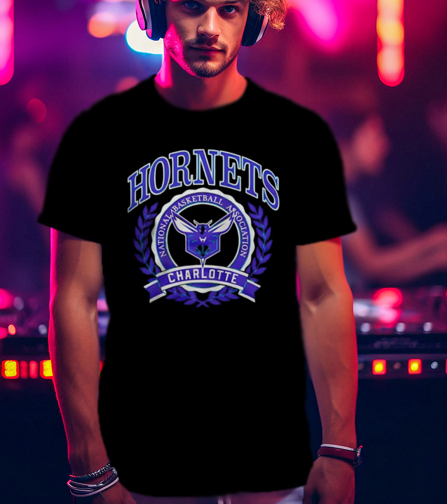 Charlotte Hornets National Basketball Association Crest T-Shirt