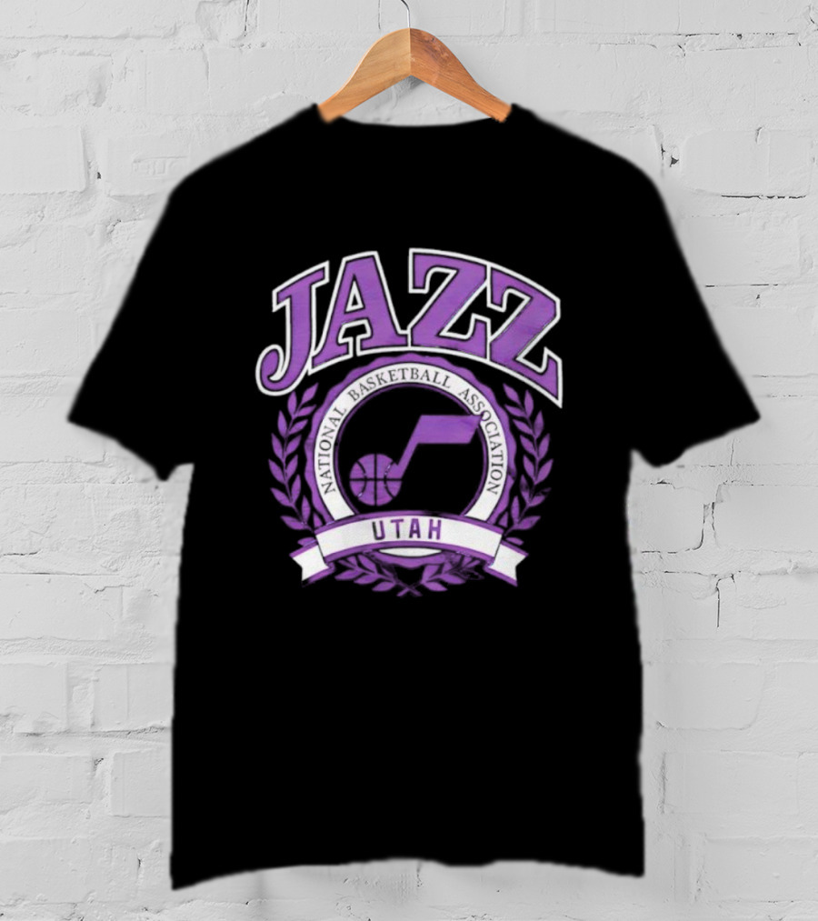 Jazz Utah National Basketball Association Crest T-Shirt